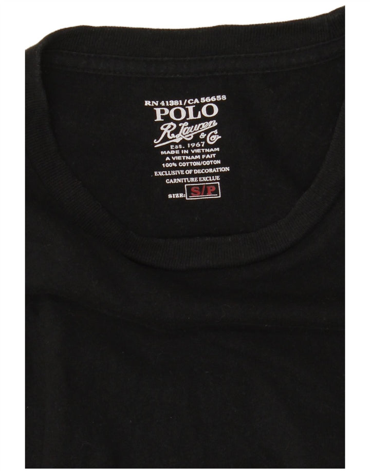 POLO RALPH LAUREN T-shirt da uomo Top piccola in cotone nero