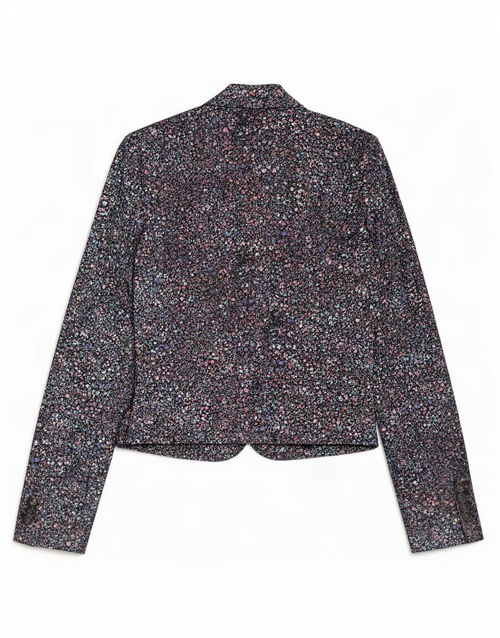 Giacca Bolero da donna Monsoon UK 12 Cotone floreale nero medio