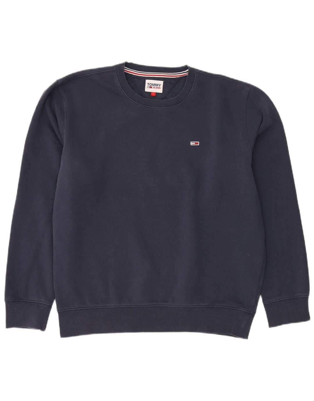TOMMY HILFIGER Felpa da uomo Maglione grande cotone blu navy