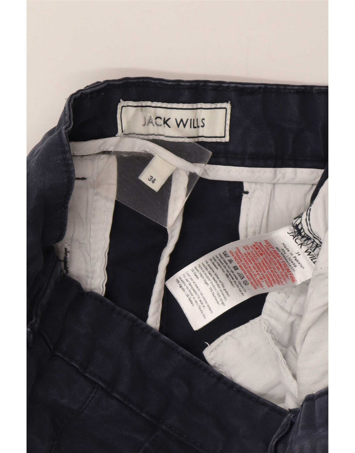 Pantaloncini chino da uomo Jack Wills W34 grande cotone blu navy