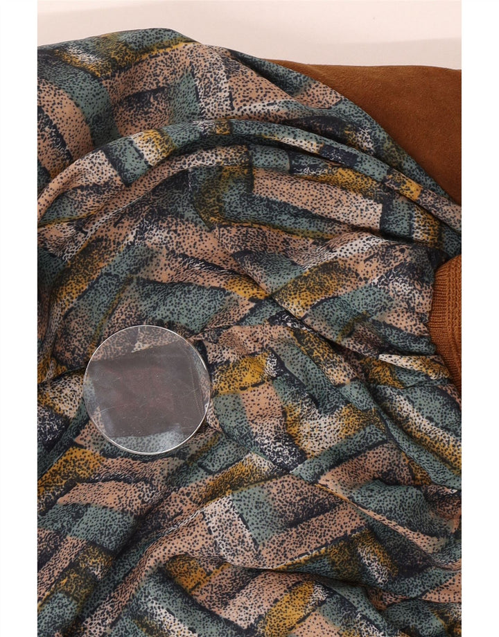 Giubbotto bomber in pelle scamosciata vintage da uomo UK 38 in pelle marrone medio