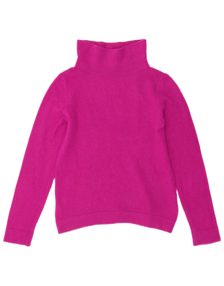 Maglione maglione a collo alto da donna HOBBS UK 10 piccolo rosa