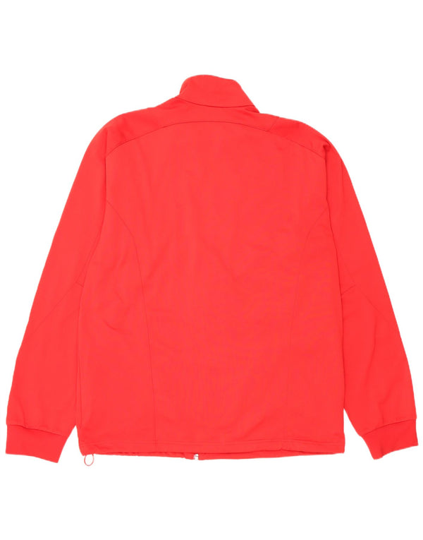 Giacca da allenamento Adidas Climalite da uomo, grande, in poliestere rosso
