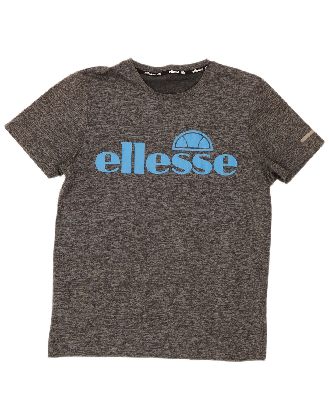 T-shirt grafica da donna Ellesse Top UK 14 Poliestere grigio medio
