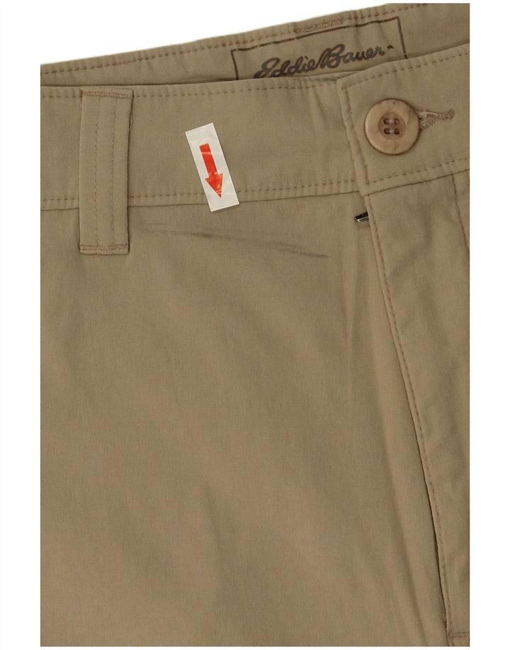 Pantaloncini chino da uomo EDDIE BAUER W35 Large Beige Nylon