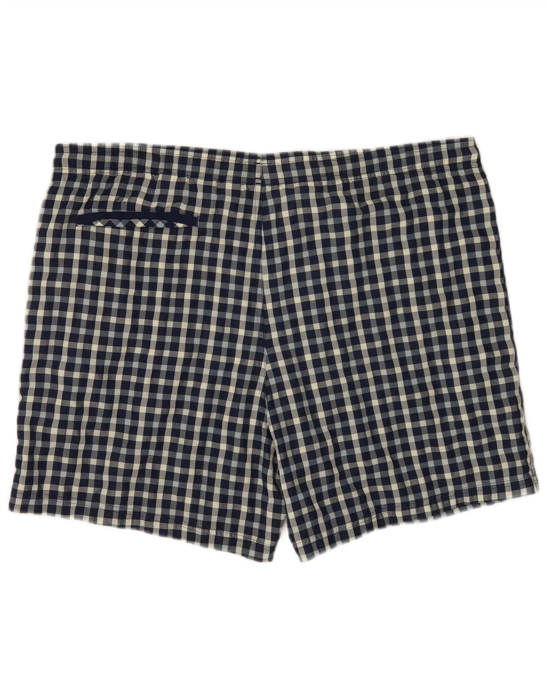Adidas Pantaloncini da bagno regolari da uomo di grandi dimensioni in poliestere a quadri blu