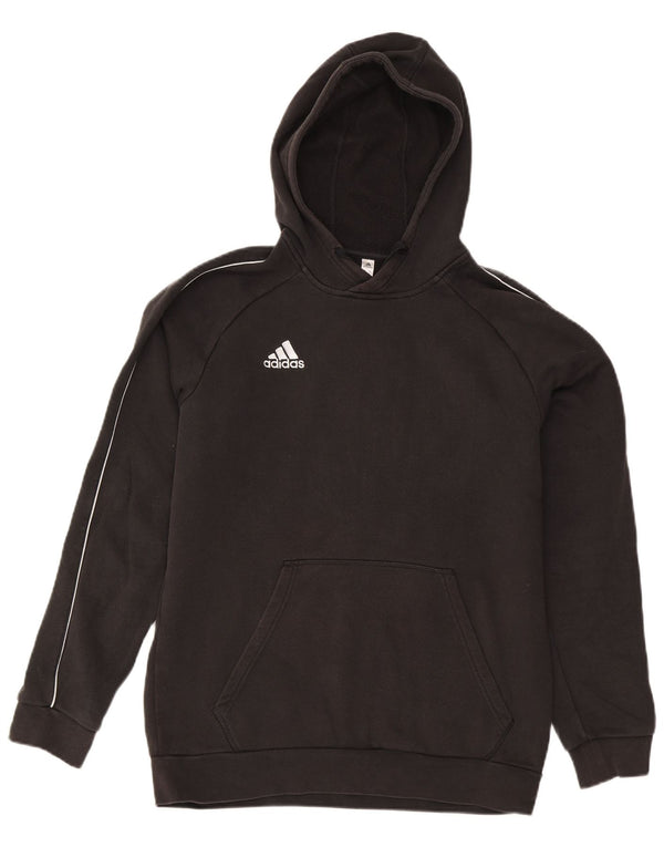 Felpa con cappuccio da uomo Adidas Large in cotone nero