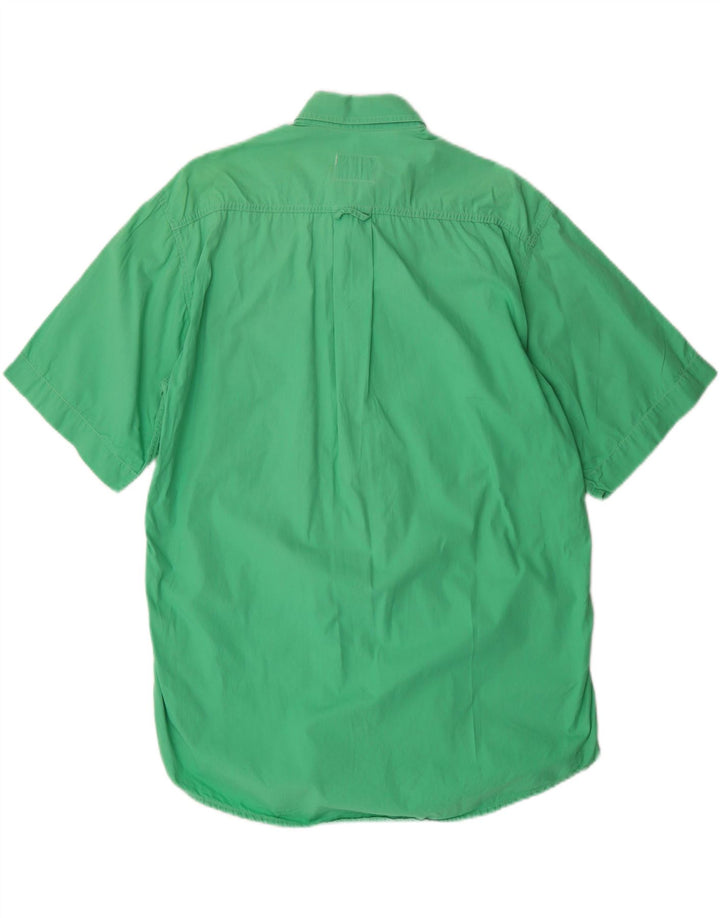 LEVI'S Mens Short Sleeve Shirt Medium Green Cotton