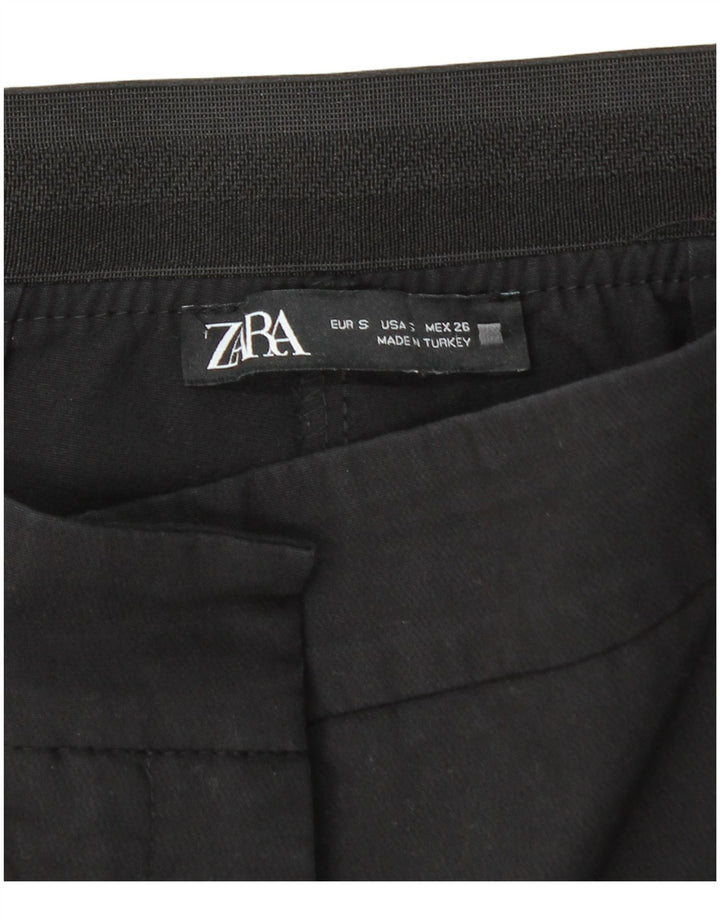 Pantaloni chino slim da donna Zara piccoli W26 L27 neri