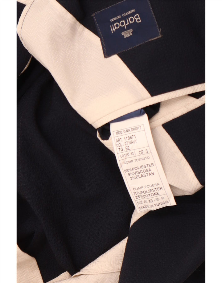 Giacca blazer da uomo a 2 bottoni Barbati IT 52 XL poliestere blu navy