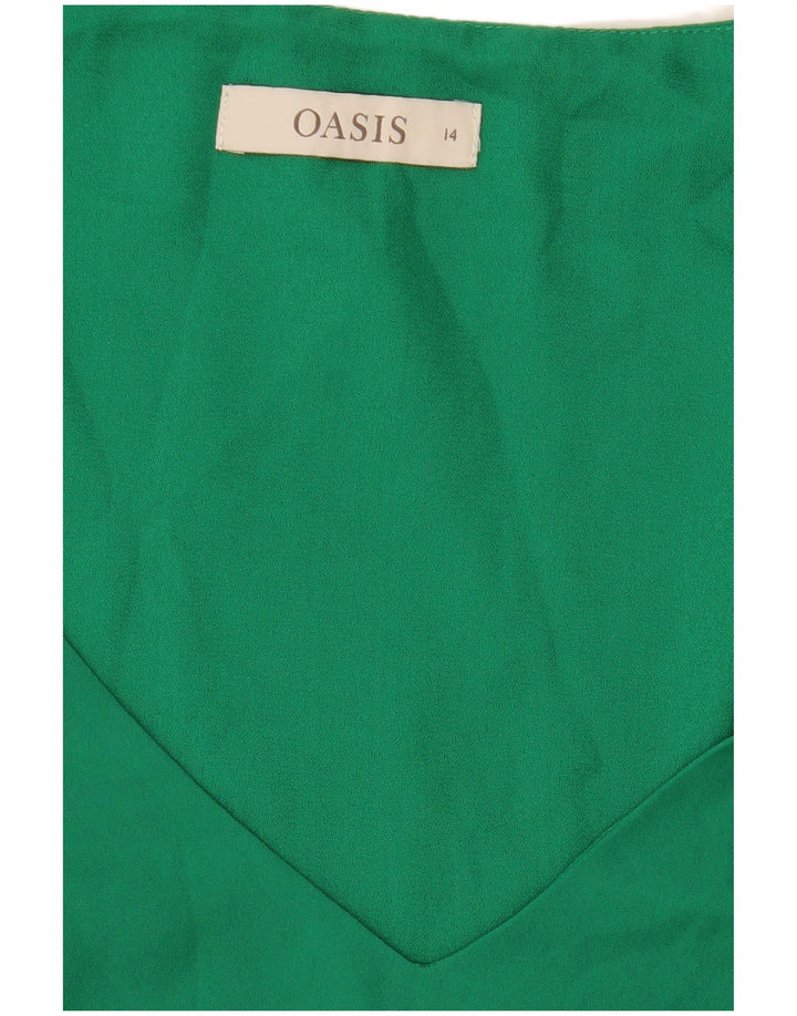 Camicetta senza maniche da donna Oasis UK 14 Verde medio