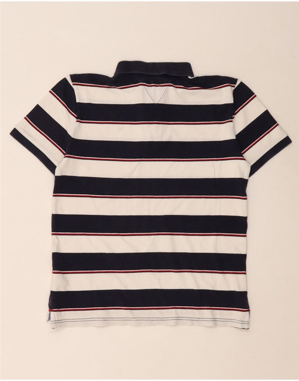 TOMMY HILFIGER Polo Bambino 15-16 Anni Cotone a Righe Blu Navy