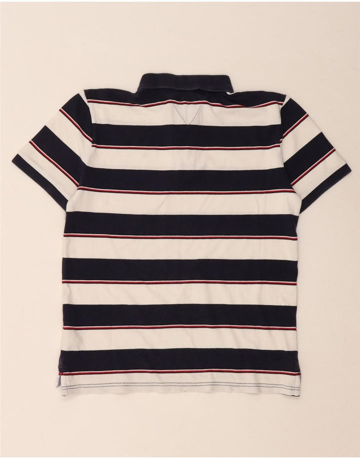 TOMMY HILFIGER Polo Bambino 15-16 Anni Cotone a Righe Blu Navy