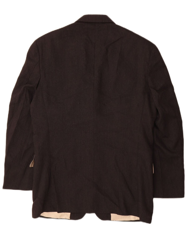 NAUTICA Giacca blazer a 3 bottoni da uomo UK 38 Lana grigio medio