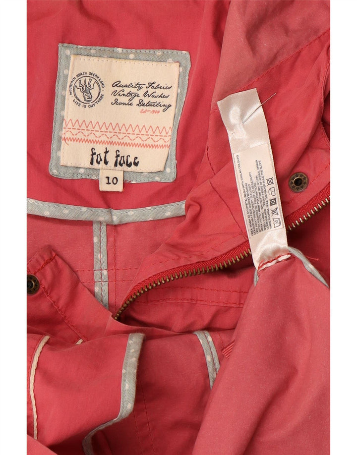 Montgomery con cappuccio da donna Fat Face UK 10 piccolo cotone rosa