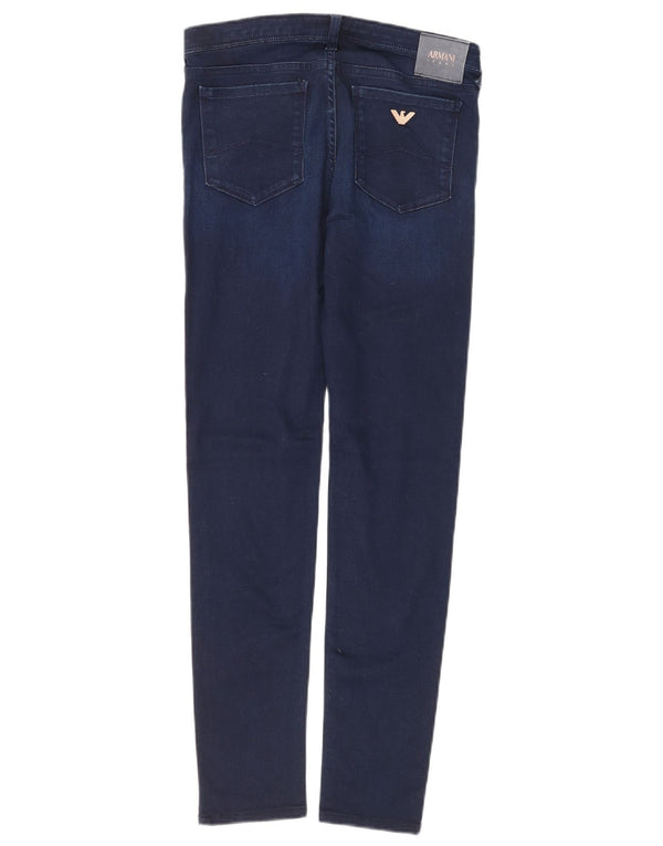 Jeans skinny da donna Armani W26 L28 cotone blu navy
