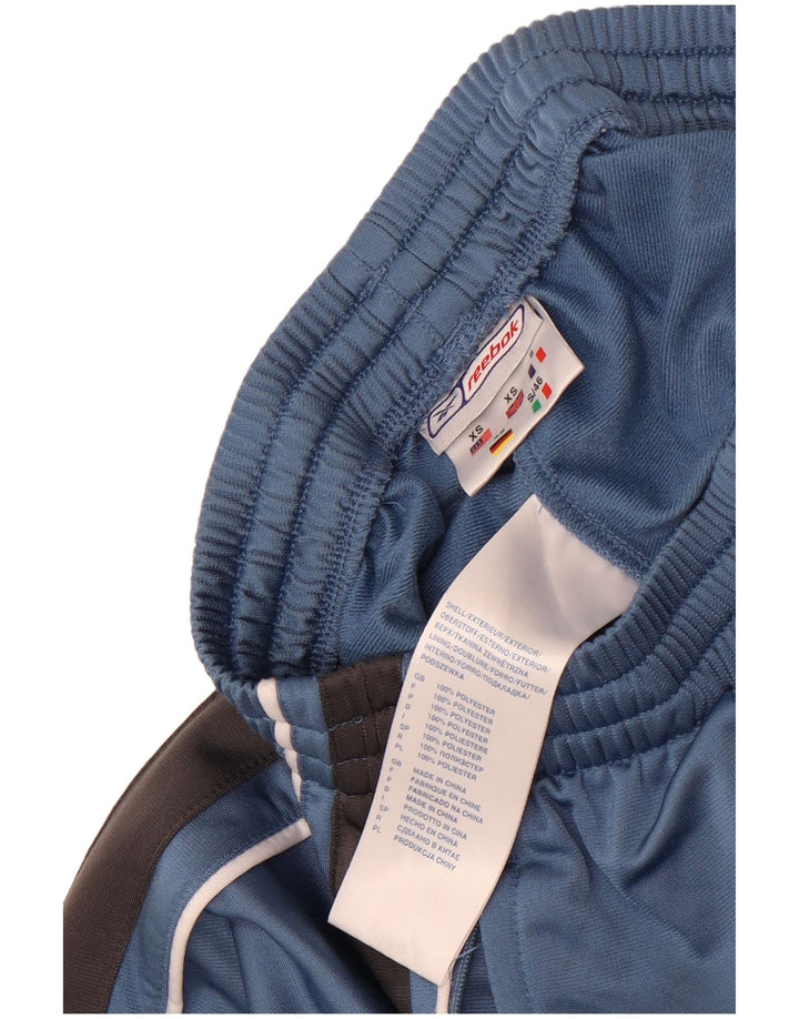 Pantaloni da tuta da uomo Reebok XS Blu in poliestere color block