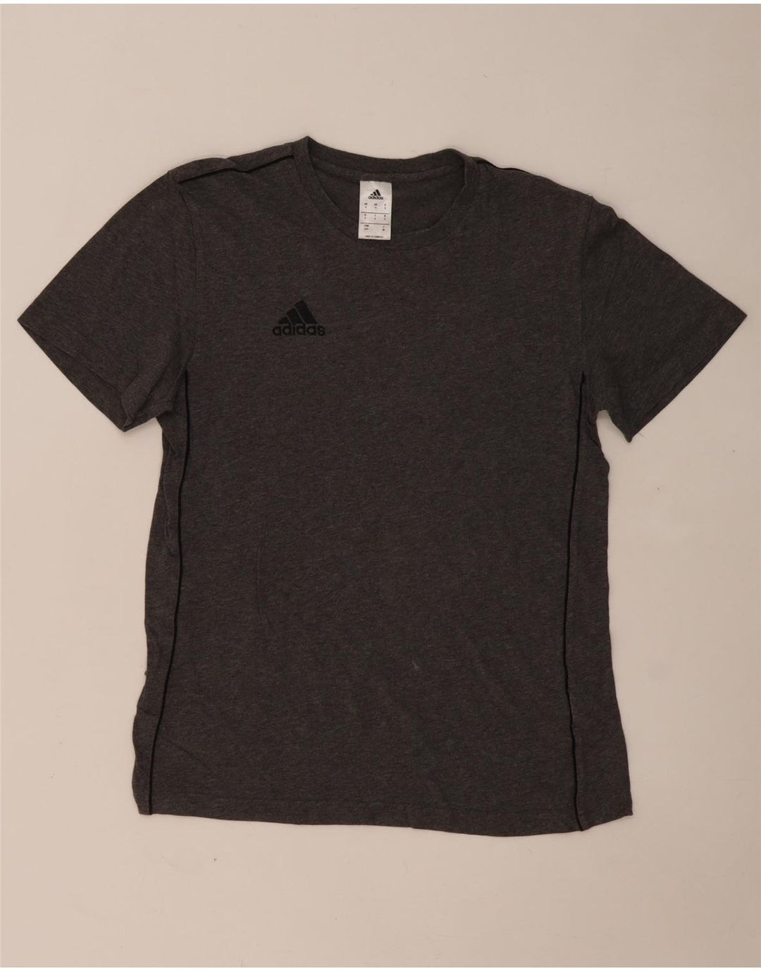 T-shirt grafica da uomo ADIDAS Top piccola in cotone grigio