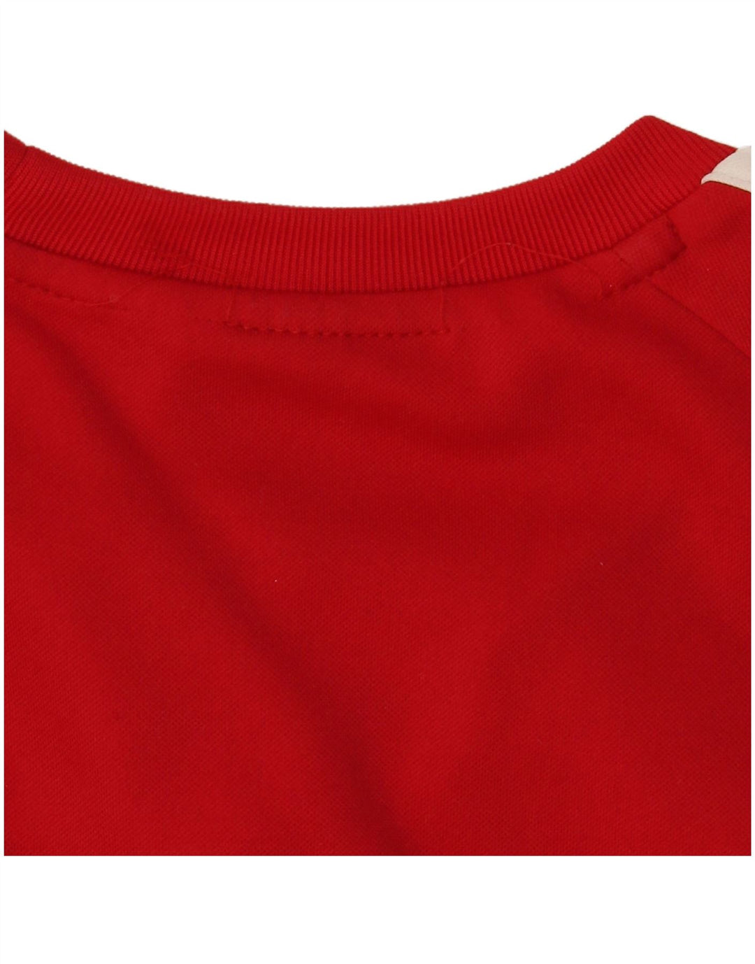 Felpa da uomo Adidas maglione UK 38/40 poliestere color block rosso medio