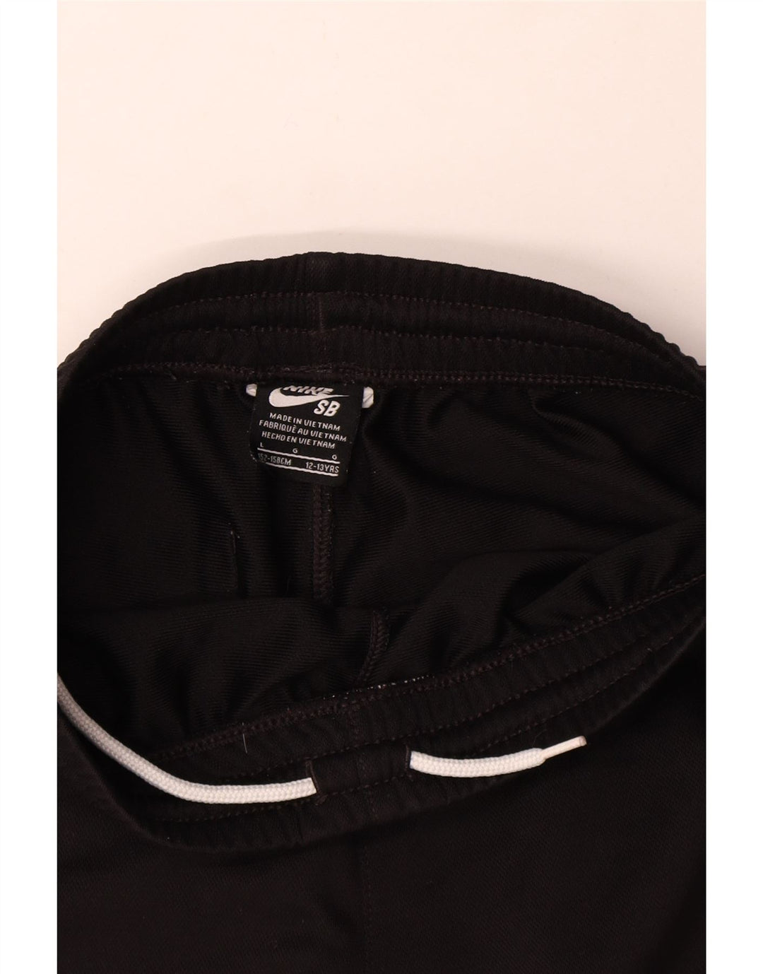 Pantaloncini sportivi Nike da ragazzo con grafica 12-13 anni, grandi, in poliestere nero