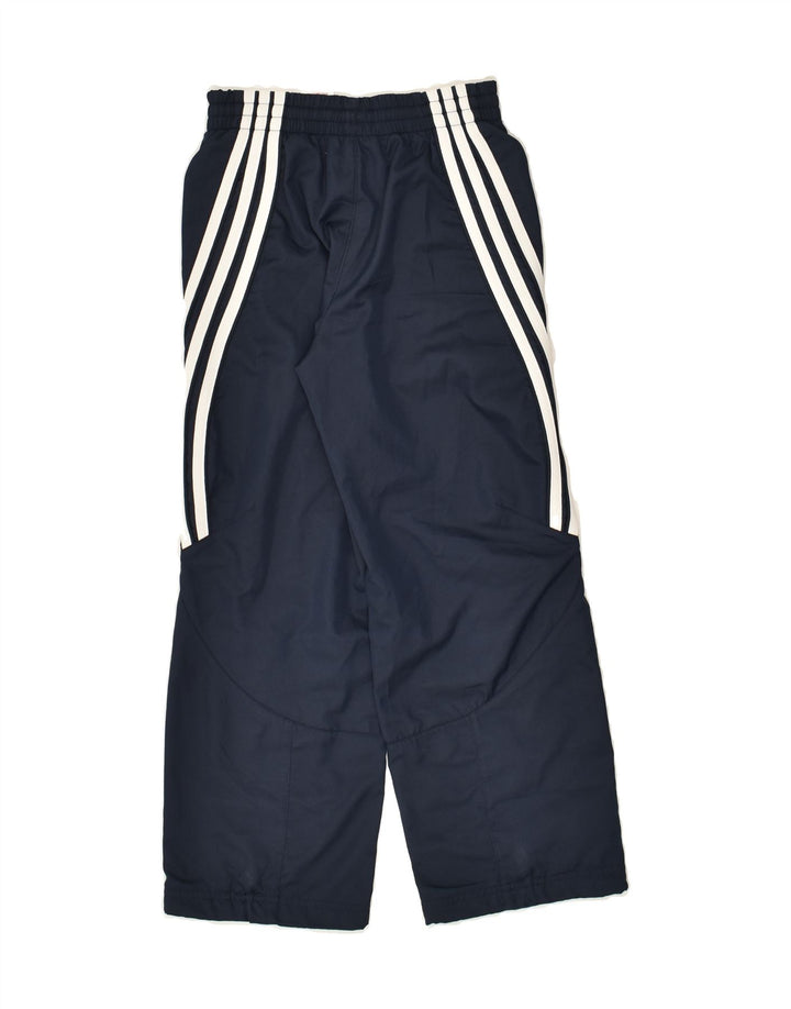 ADIDAS Boys Tracksuit Trousers 6-7 Years Navy Blue Polyester | Vintage Adidas | Thrift | Second-Hand Adidas | Used Clothing | Messina Hembry 