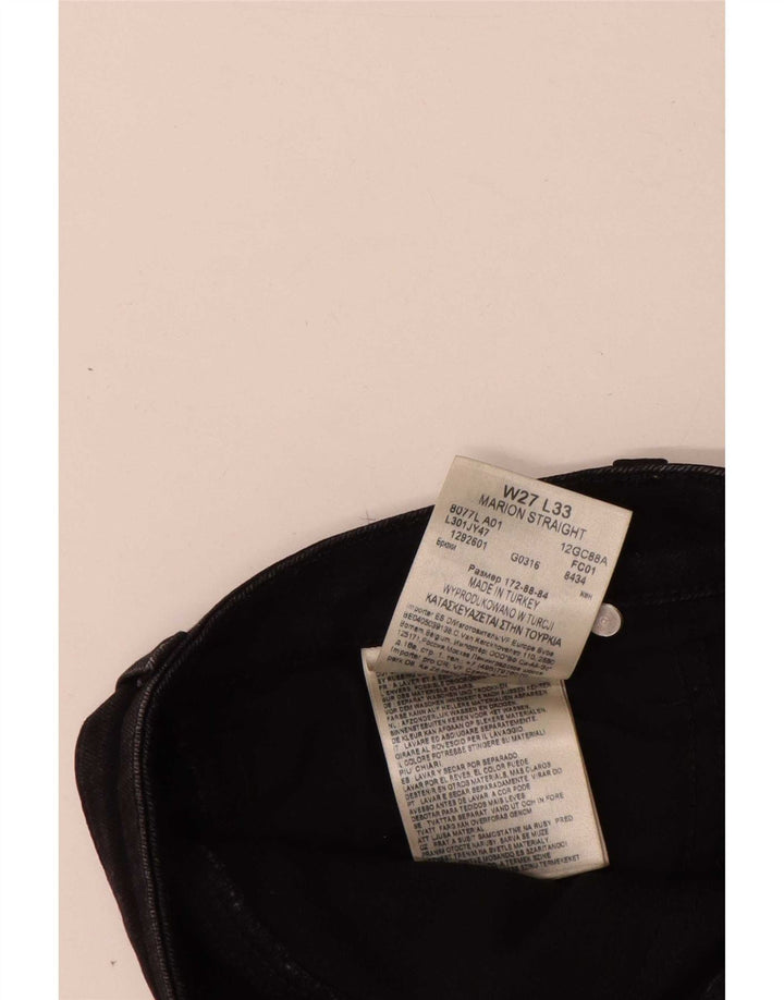 Jeans dritti Marion da donna Lee W27 L25 cotone nero