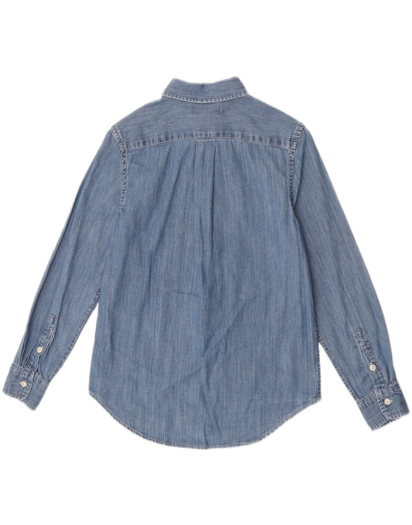 Camicia di jeans per ragazzi Ralph Lauren 10-11 anni in cotone blu medio