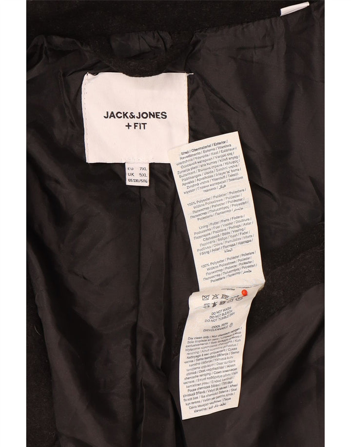 Cappotto da uomo Jack & Jones UK 50 5XL poliestere nero