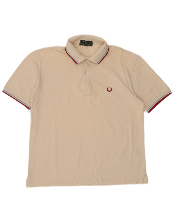 Polo da uomo FRED PERRY in cotone beige medio