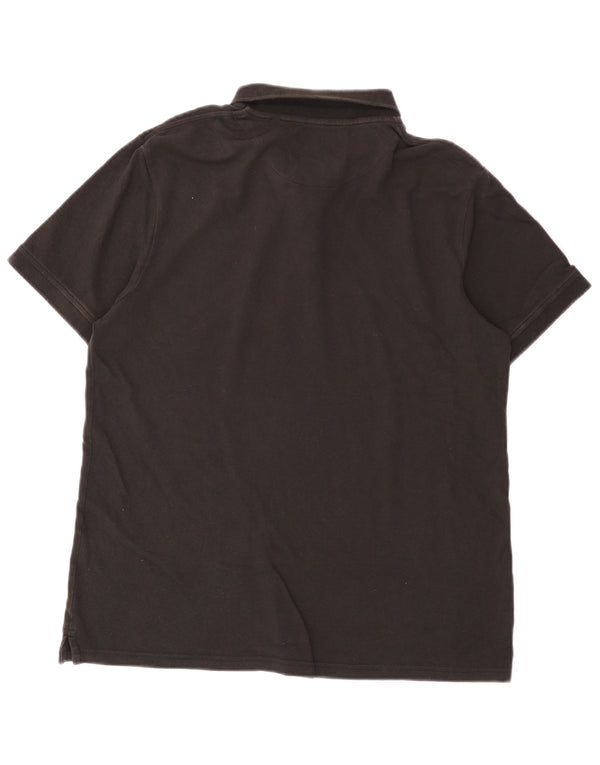 Polo da uomo Lyle & Scott grande in cotone nero