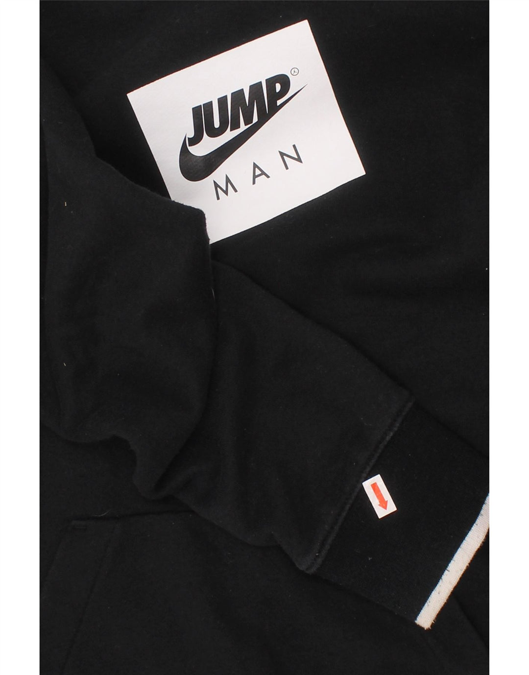 JORDAN Felpa con cappuccio grafica per ragazzi 12-13 anni Large in cotone nero