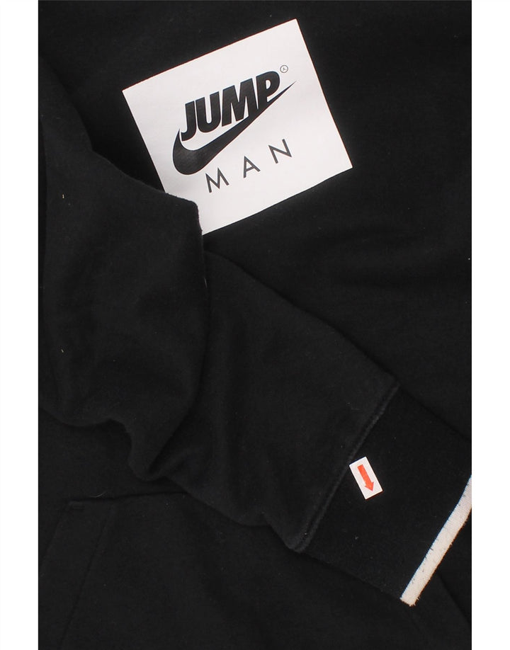 JORDAN Felpa con cappuccio grafica per ragazzi 12-13 anni Large in cotone nero