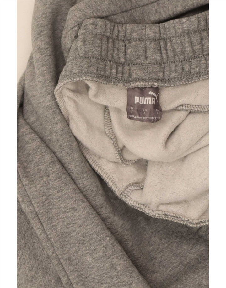 Pantaloni da tuta grafica da uomo Puma Joggers grandi in cotone grigio