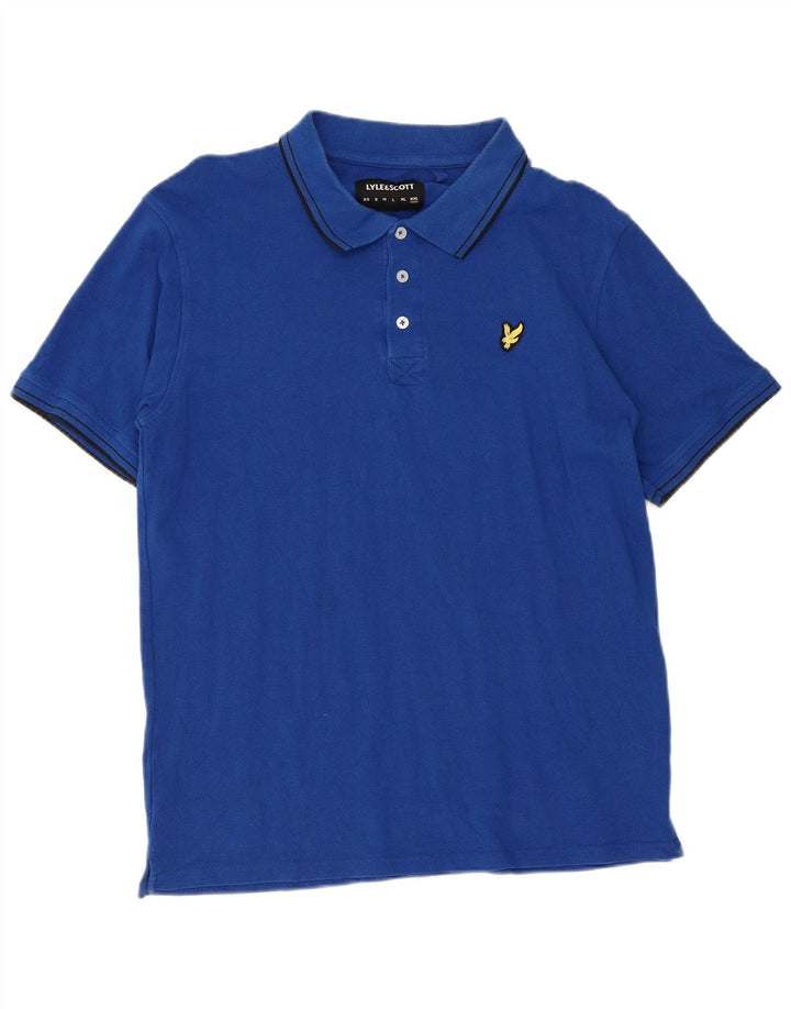 Polo da uomo Lyle & Scott 2XL cotone a righe blu