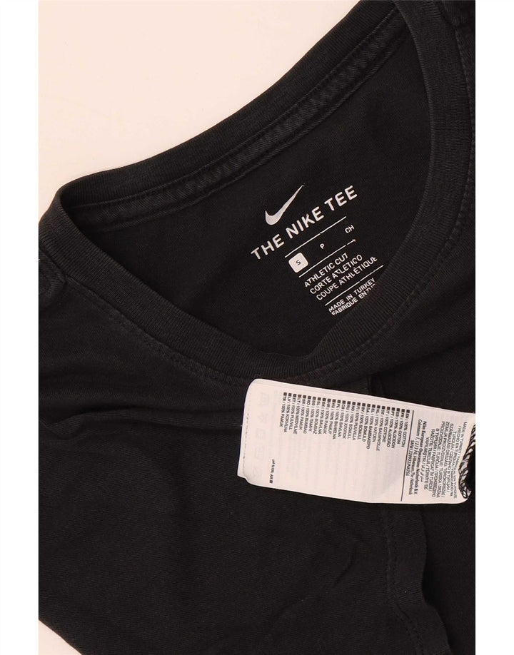 T-shirt grafica Nike da uomo con taglio atletico, piccola, in cotone nero