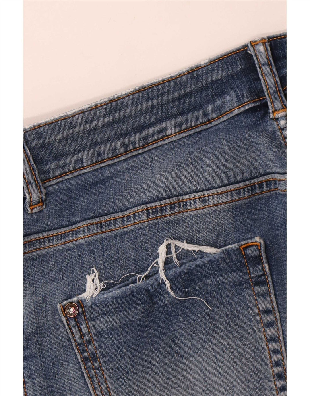 Jeans skinny effetto invecchiato Zara da donna W28 L27 Blu