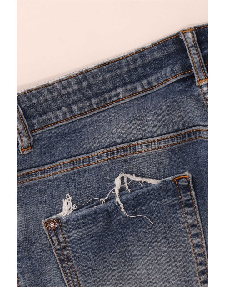 Jeans skinny effetto invecchiato Zara da donna W28 L27 Blu