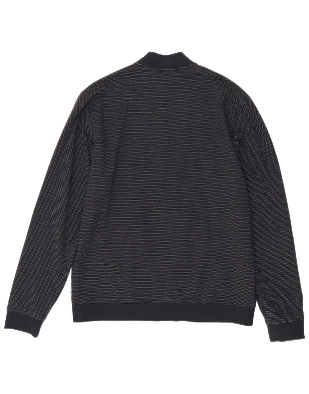 Giubbotto bomber da uomo Ted Baker taglia 4 grande in viscosa maculata blu navy