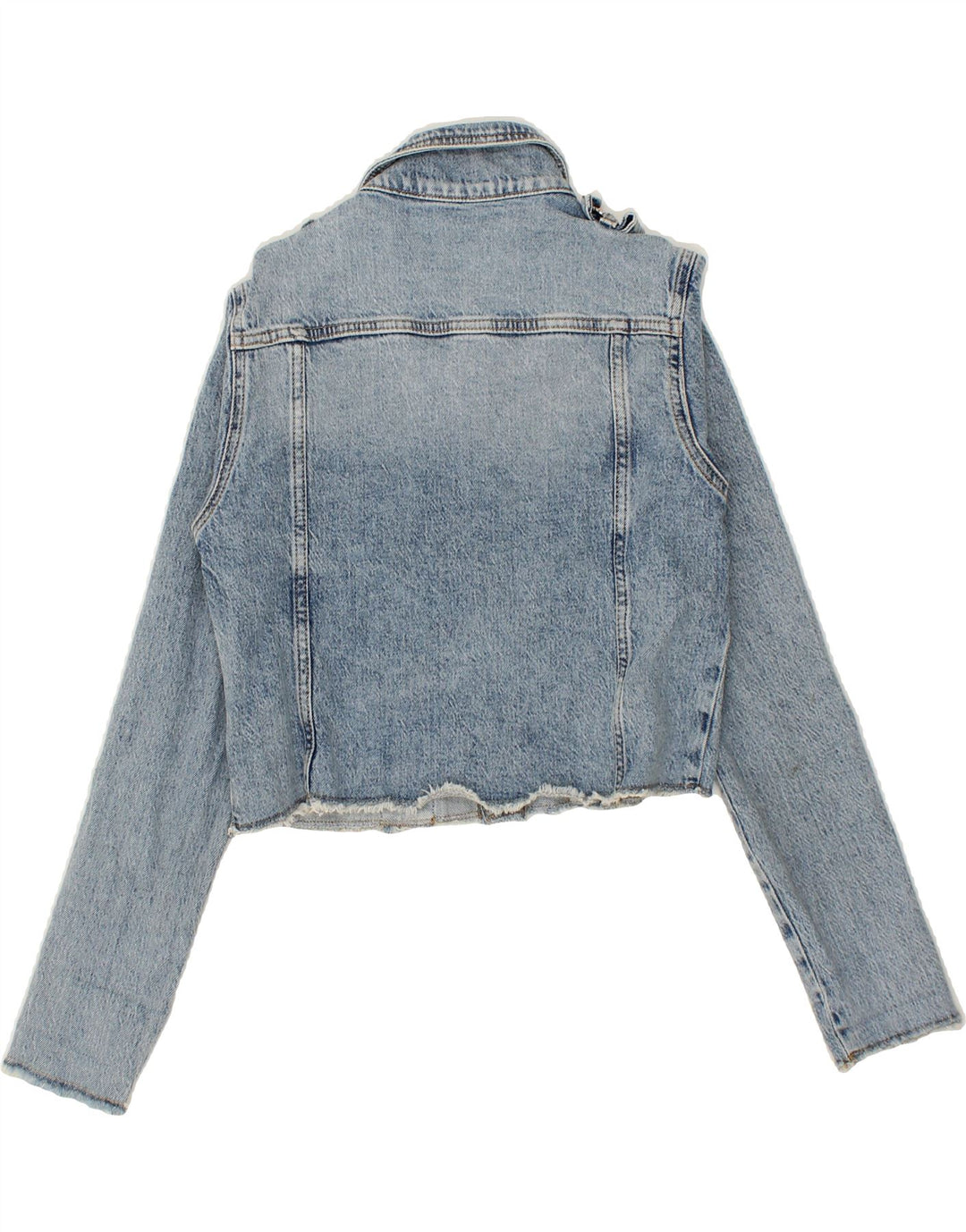 LIU JO Girls Crop Denim Jacket 15-16 Years Blue Cotton Vintage Liu Jo and Second-Hand Liu Jo from Messina Hembry 