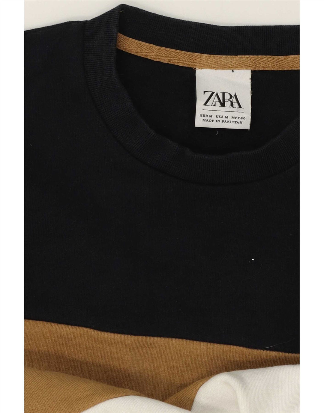 Zara Uomo Felpa Maglione Medio Multicolore Colorblock