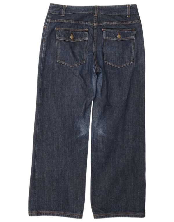 Jeans a gamba larga da donna Toast UK 12 medio W32 L29 blu navy