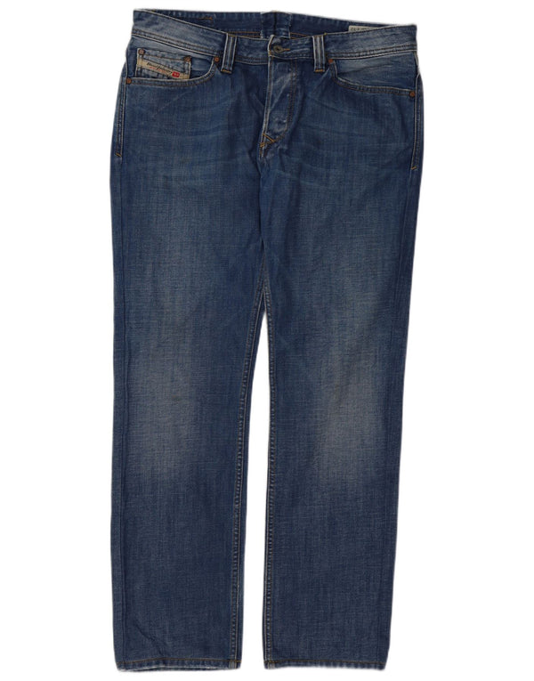 Diesel Jeans dritti Viking da uomo W36 L32 in cotone blu