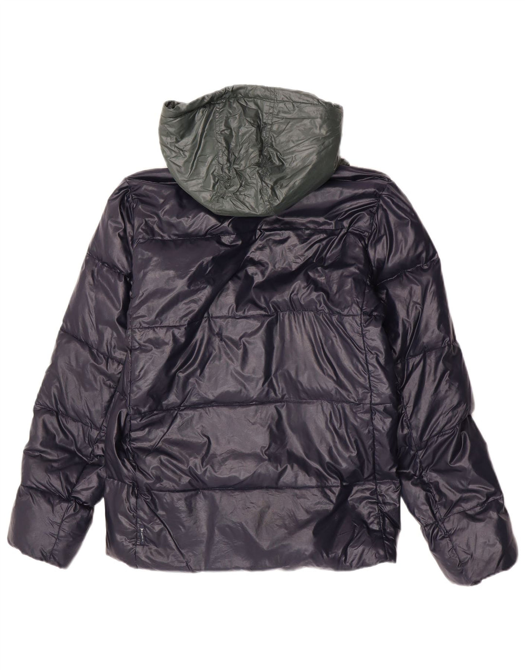 Giacca imbottita con cappuccio da ragazzo Armani Junior 15-16 anni Blu navy Colourblock