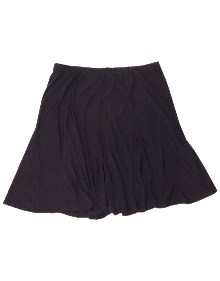 CHAPS Womens A-Line Skirt UK 20 2XL W38  Navy Blue Polyamide