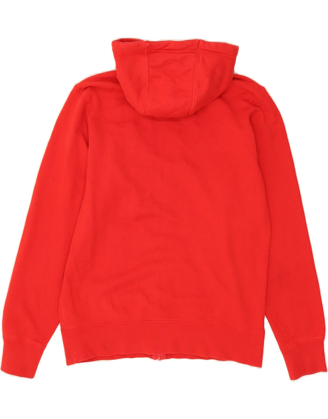 Maglione con cappuccio e zip grafica da uomo NIKE in cotone rosso medio