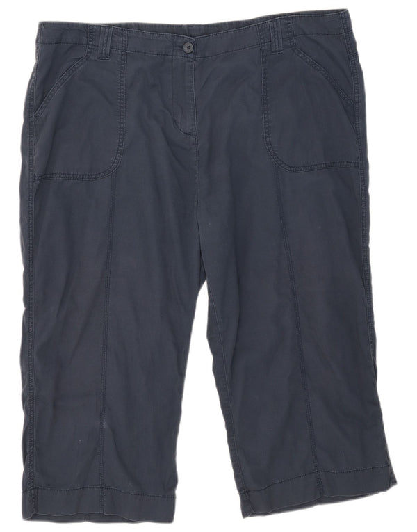Bermuda da donna Marks & Spencer UK 20 2XL W40 Cotone blu navy