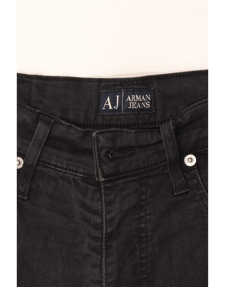 Jeans slim da donna Armani W31 L32 cotone nero