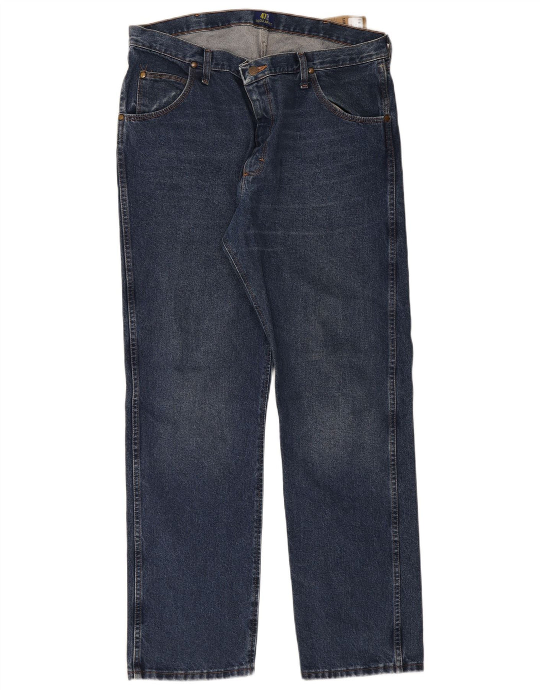 Jeans dritti da uomo Wrangler W38 L32 cotone blu