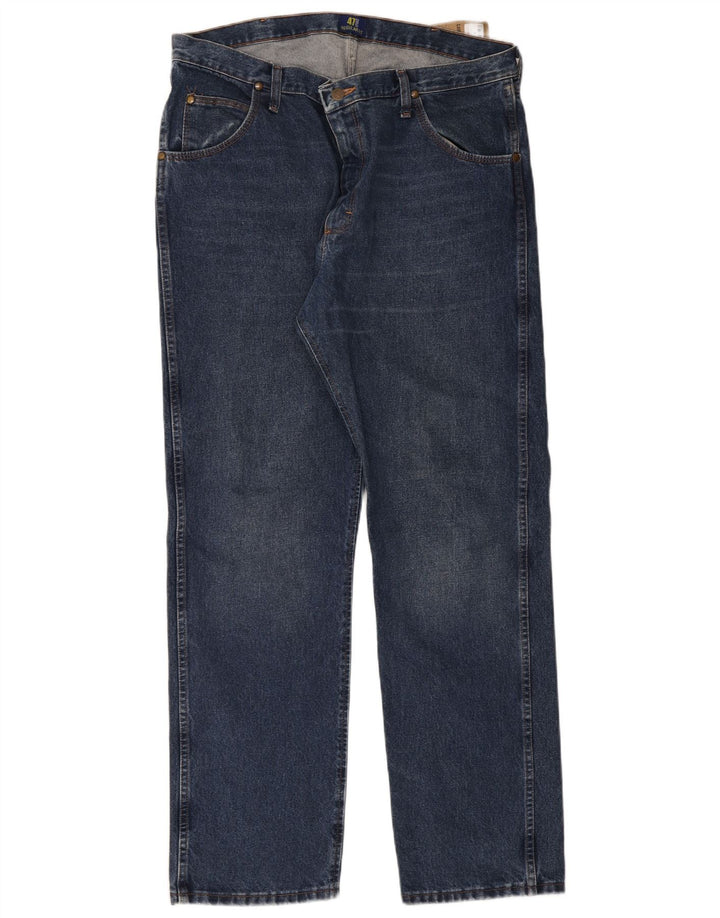 Jeans dritti da uomo Wrangler W38 L32 cotone blu