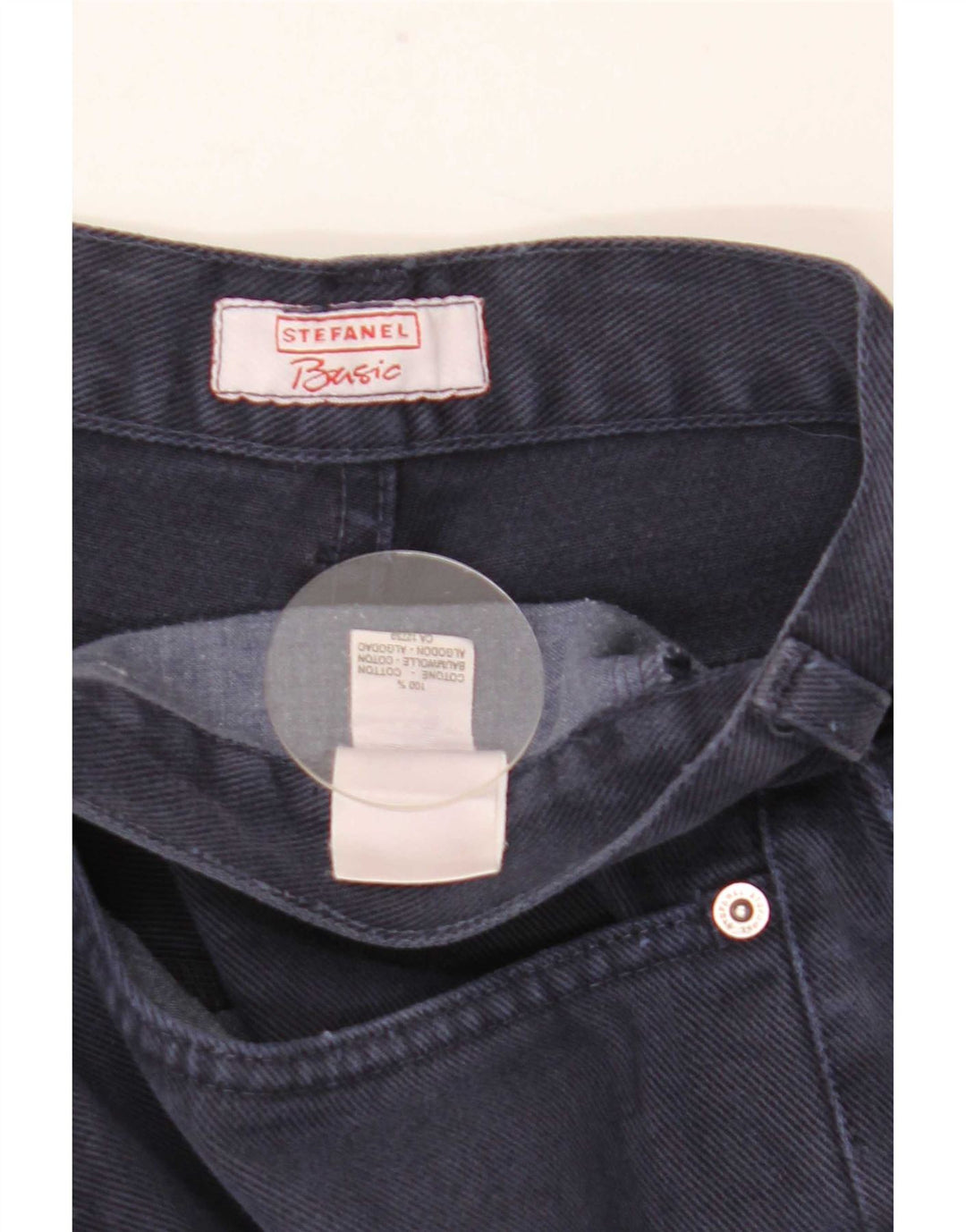 Jeans dritti da uomo Stefanel IT 48 medio W34 L34 cotone blu navy